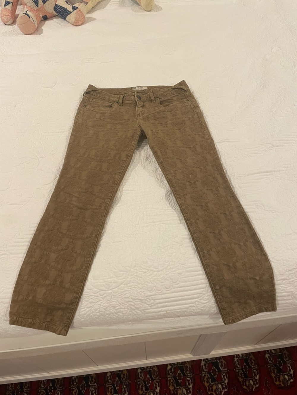 Free People Washed Tan Utility Pants